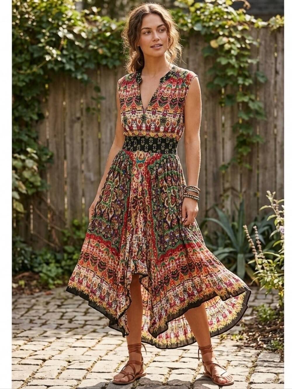 Bila Bohemian Handkerchief Dress XL